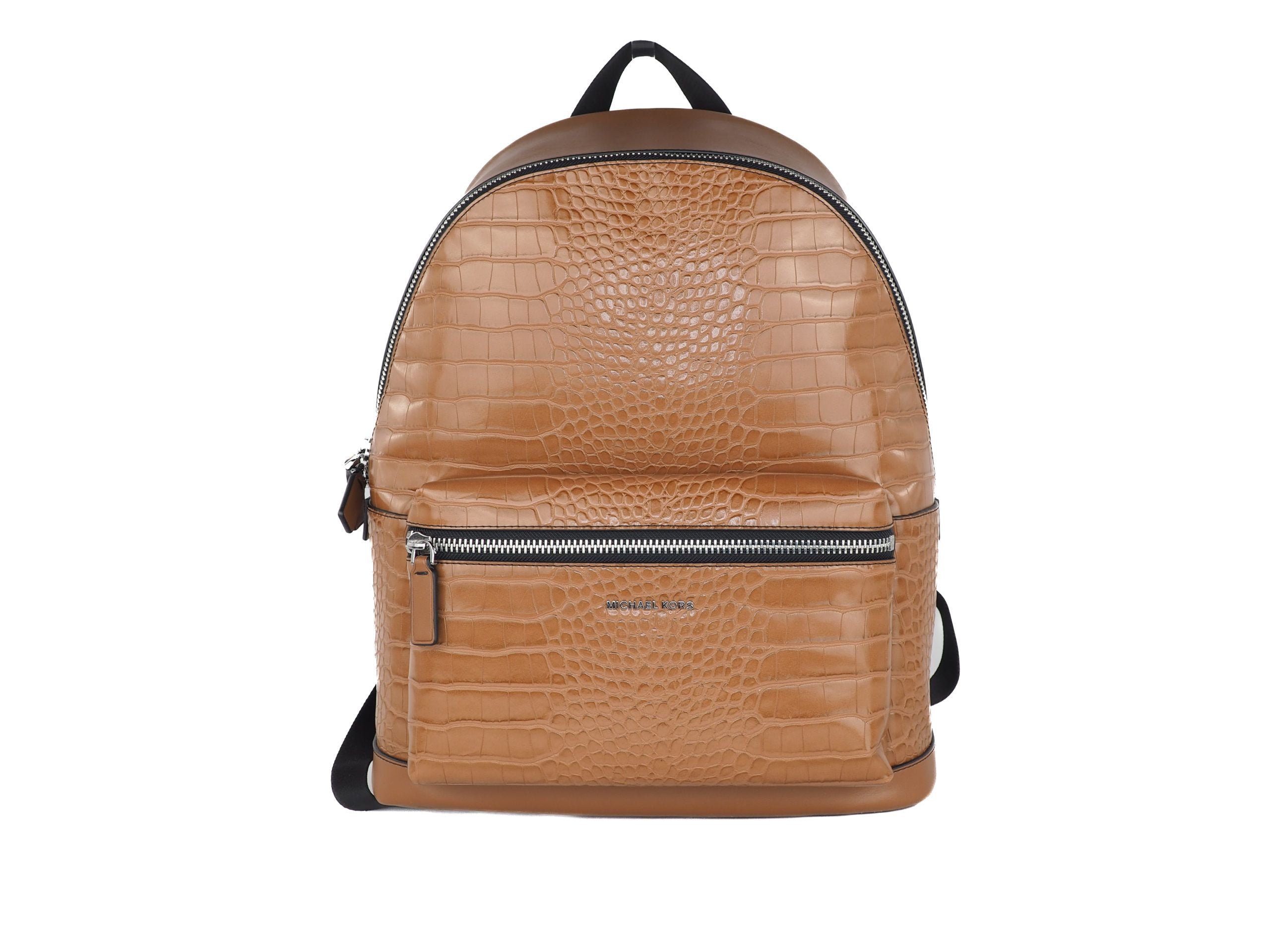 Michael Kors Cooper Crocodile Embossed Leather Backpack Bookbag (Luggage)