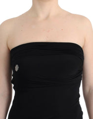 Cavalli Black strapless maxi dress