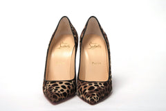 Christian Louboutin Leopard Kate 100 Pony Heels