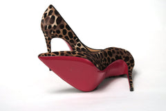 Christian Louboutin Leopard Kate 100 Pony Heels