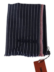 Missoni Multicolor Striped Wool Unisex Neck Wrap Scarf