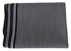 Missoni Gray Stripes Pattern 100% Wool Unisex Neck Wrap Scarf