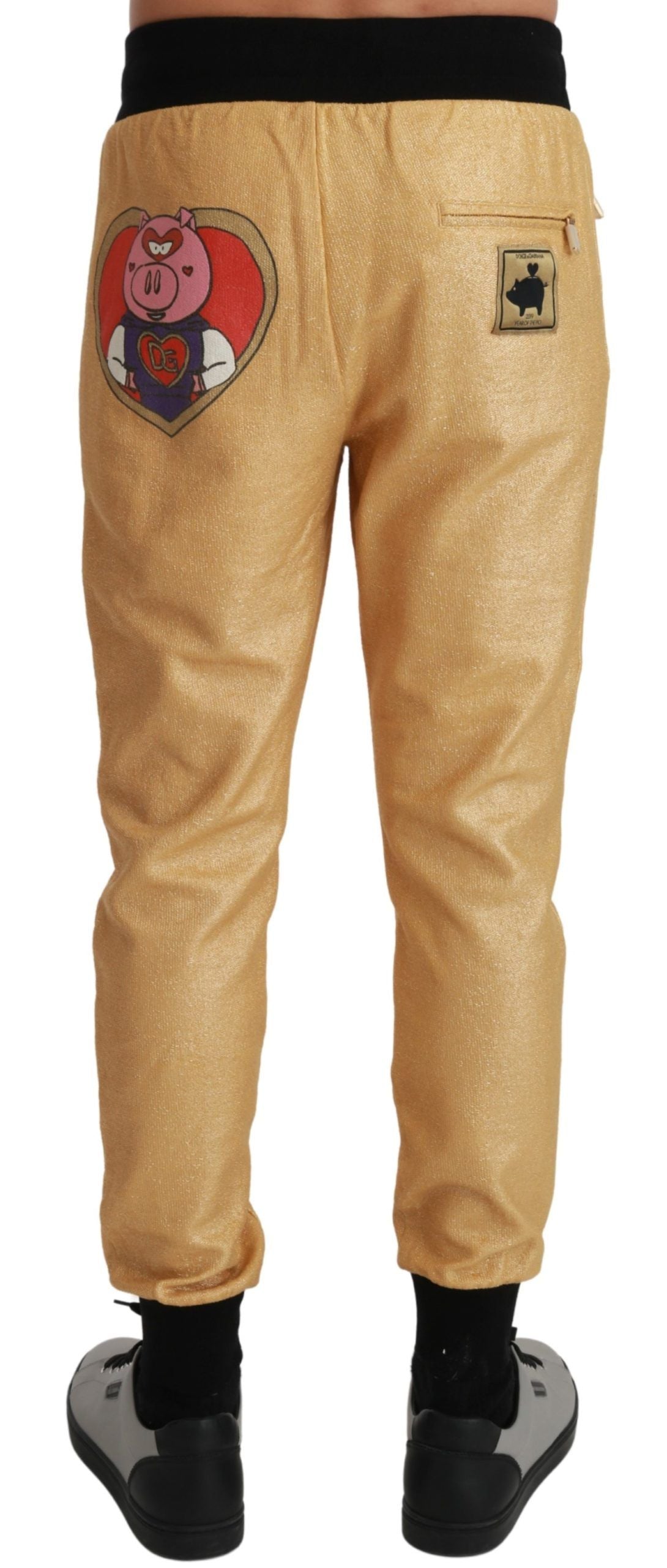 Dolce & Gabbana Gold Pig of the Year Trousers Pants