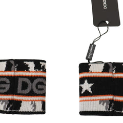 Dolce & Gabbana Elegant Wool-Cashmere DG Queen Wrist Wrap