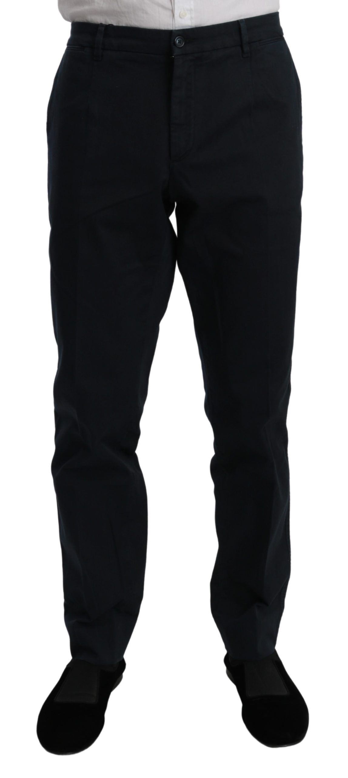 Dolce & Gabbana Blue Chinos Stretch Cotton Jeans Trouser