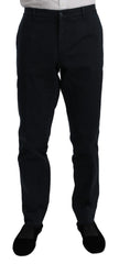 Dolce & Gabbana Blue Chinos Stretch Cotton Jeans Trouser