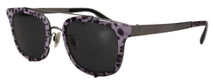 Dolce & Gabbana Chic Purple Lens Metal Frame Sunglasses