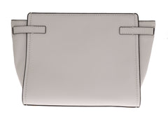 Michael Kors White CASSIE Leather Shoulder Bag