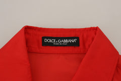 Dolce & Gabbana Elegant Silk Collared Long Sleeve Polo Top