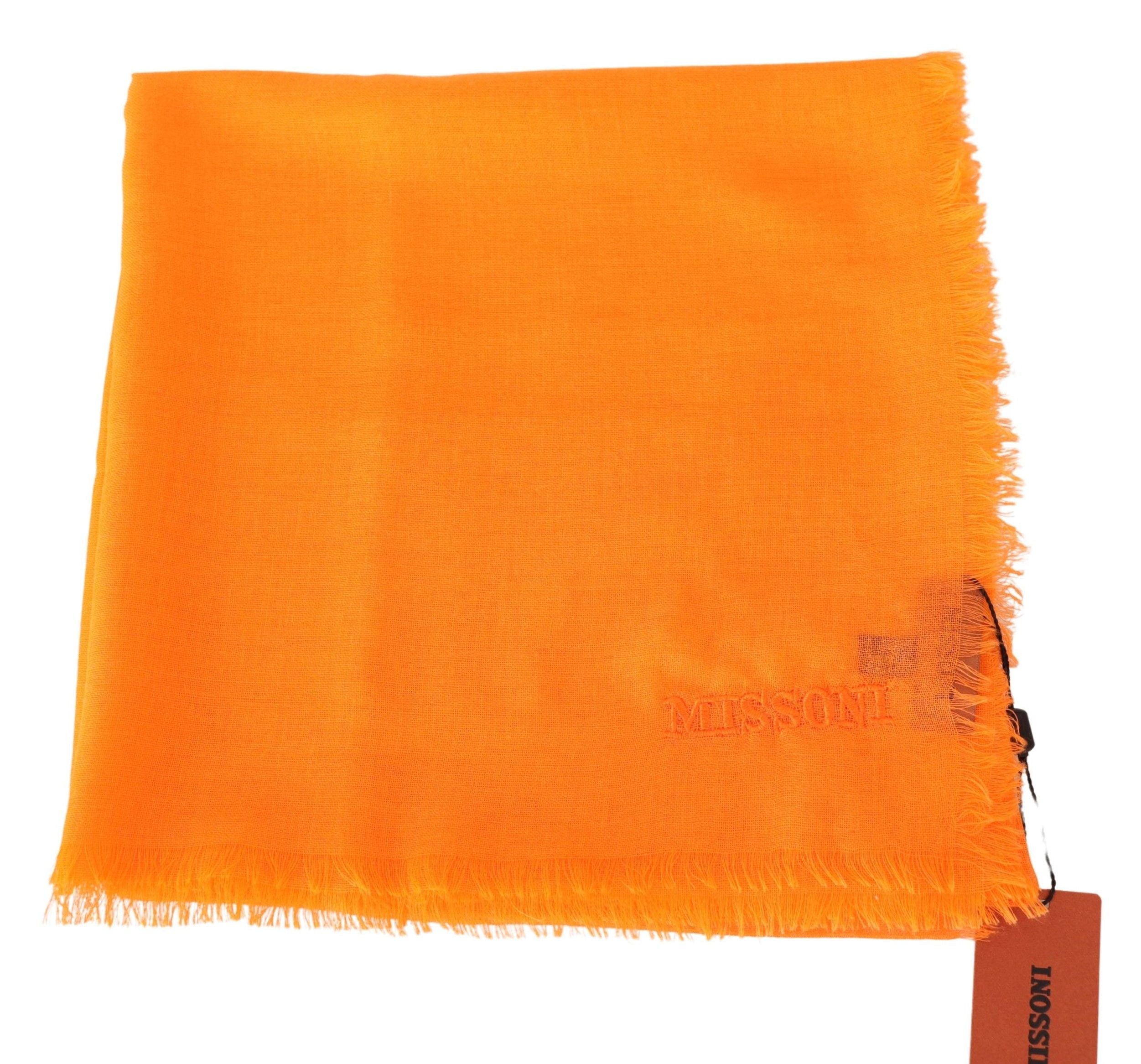 Missoni Orange Wool Unisex Neck Warmer Scarf