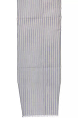 Gant Elegant White Cotton Scarf with Logo Detail