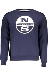 North Sails Blue Round Neck Printed Sweater