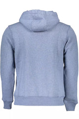 North Sails Blue Hooded Sweatshirt with Central Pocket