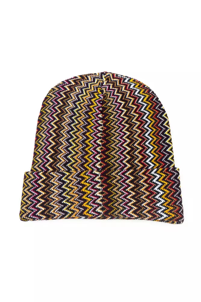 Missoni Geometric Fantasy Multicolor Wool Blend Hat