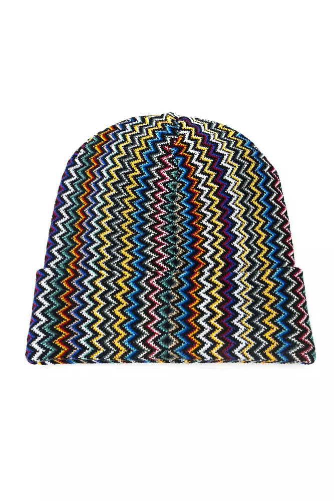 Missoni Multicolor Geometric Fantasy Wool-Blend Hat
