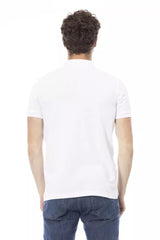Baldinini Trend Elegant White Cotton Polo Shirt