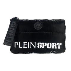 Plein Sport Black Polyester Clutch Bag