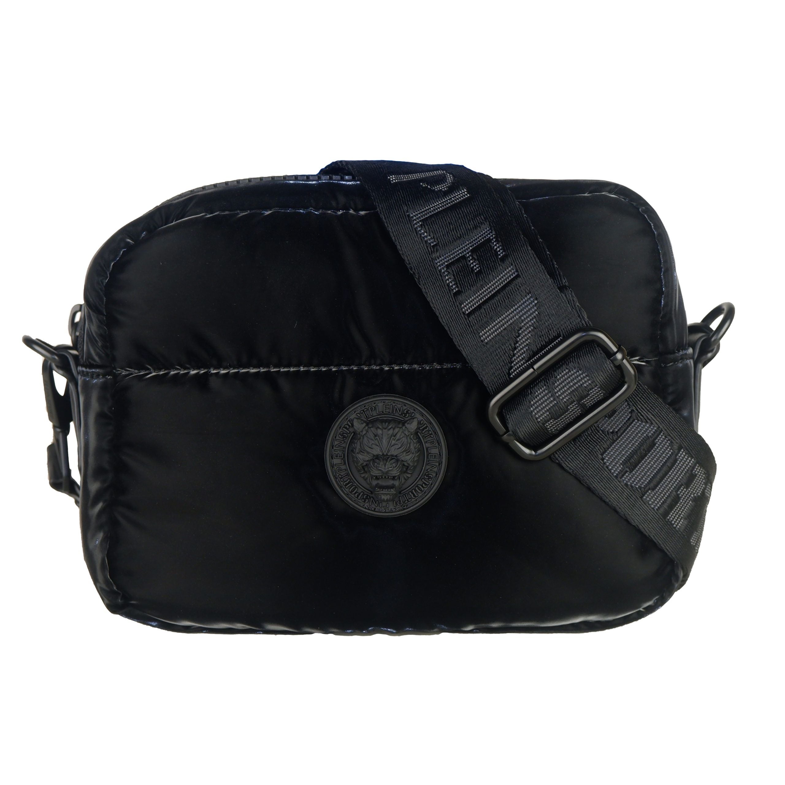 Plein Sport Black Polyester Crossbody Bag