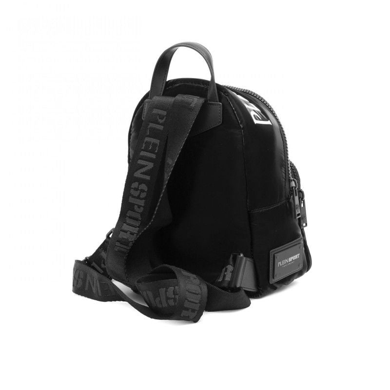 Plein Sport Black Polyester Backpack