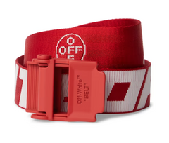 Off-White Red Polyamide Belt