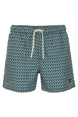 Fred Mello Chic Blue Beach Shorts for Suave Summer Days