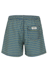 Fred Mello Chic Blue Beach Shorts for Suave Summer Days