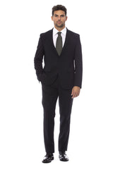 Verri Black Polyester Suit