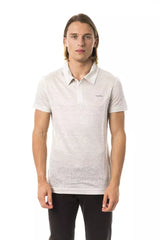 BYBLOS Beige Linen Polo Shirt