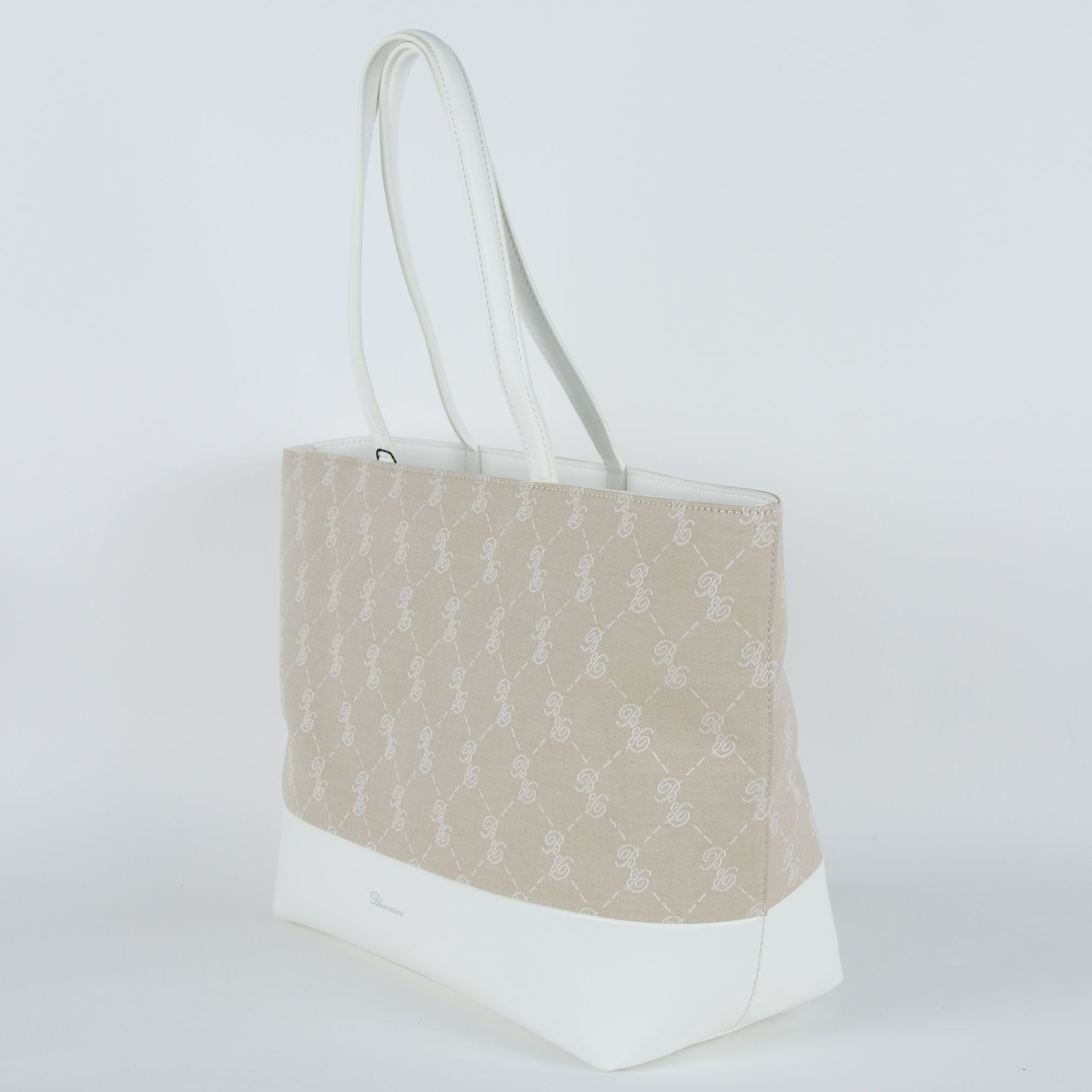 Blumarine White Cotton Shoulder Bag