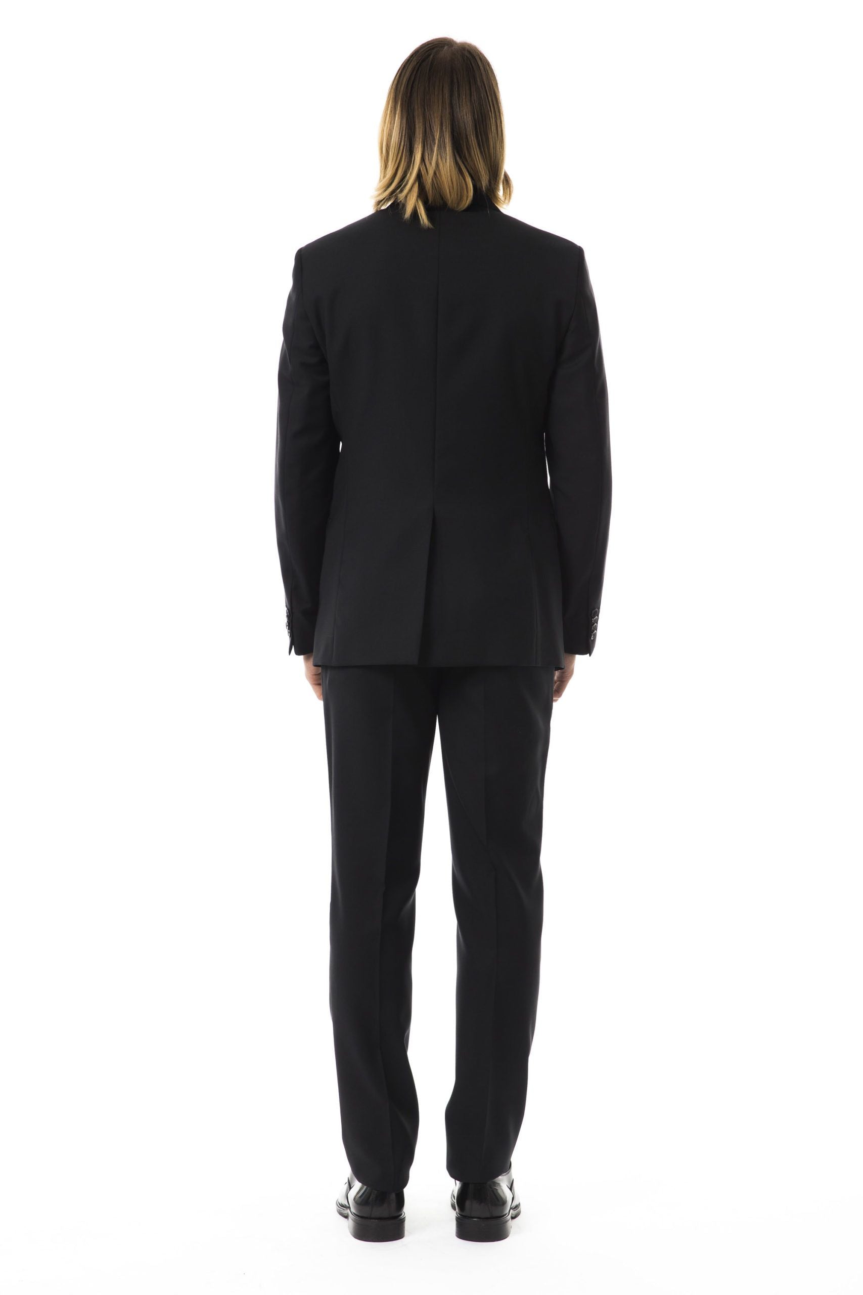 Uominitaliani Black Wool Suit