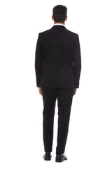 Verri Black Cotton Suit