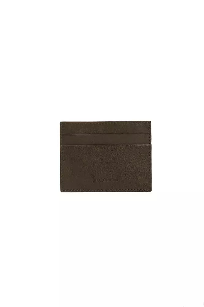 Billionaire Italian Couture Brown Leather Wallet