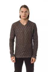 BYBLOS Classic V-Neck Patterned Sweater