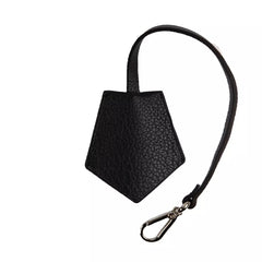 Neil Barrett Black Leather Keychain