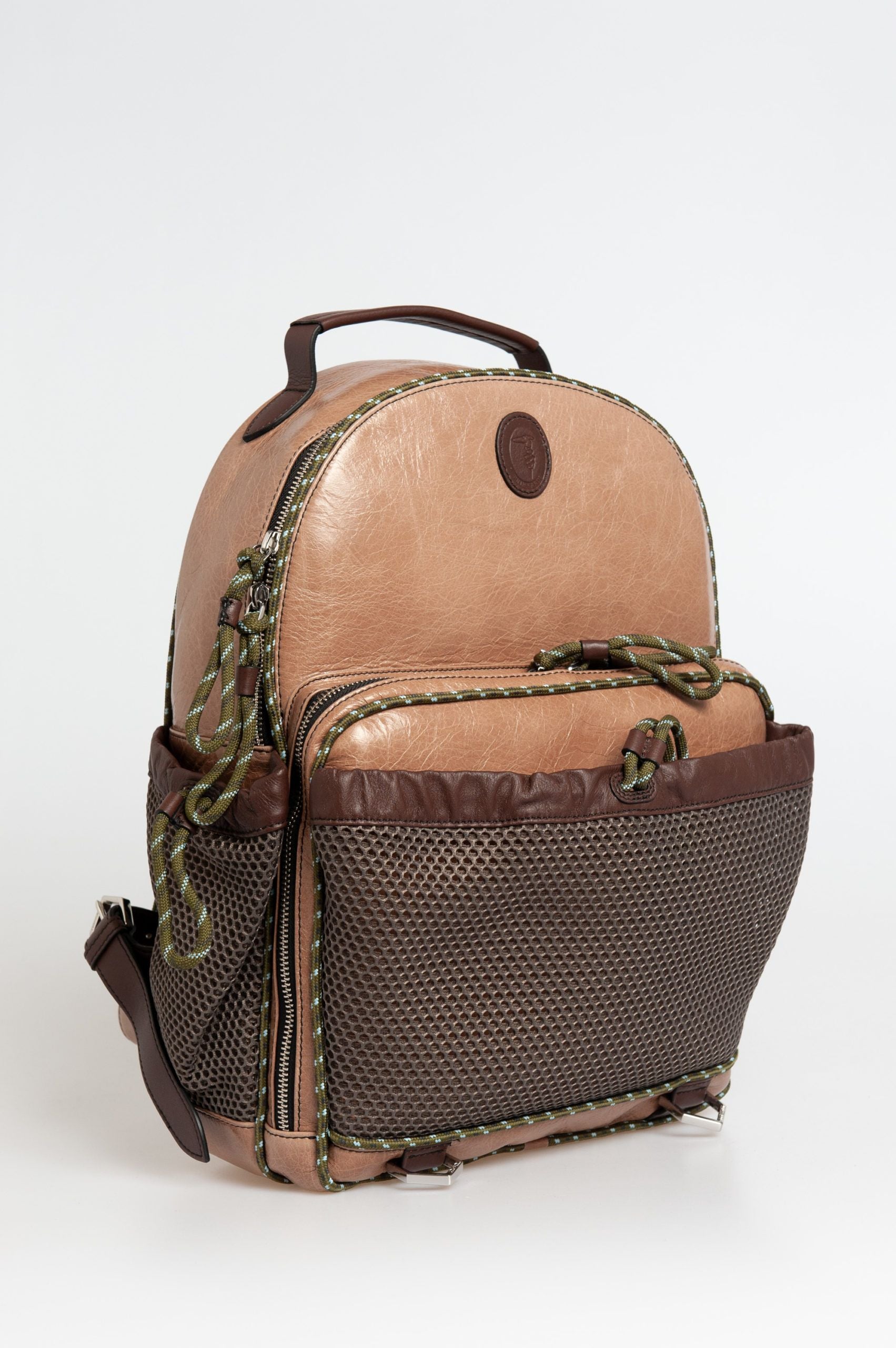 Trussardi Beige Leather Backpack