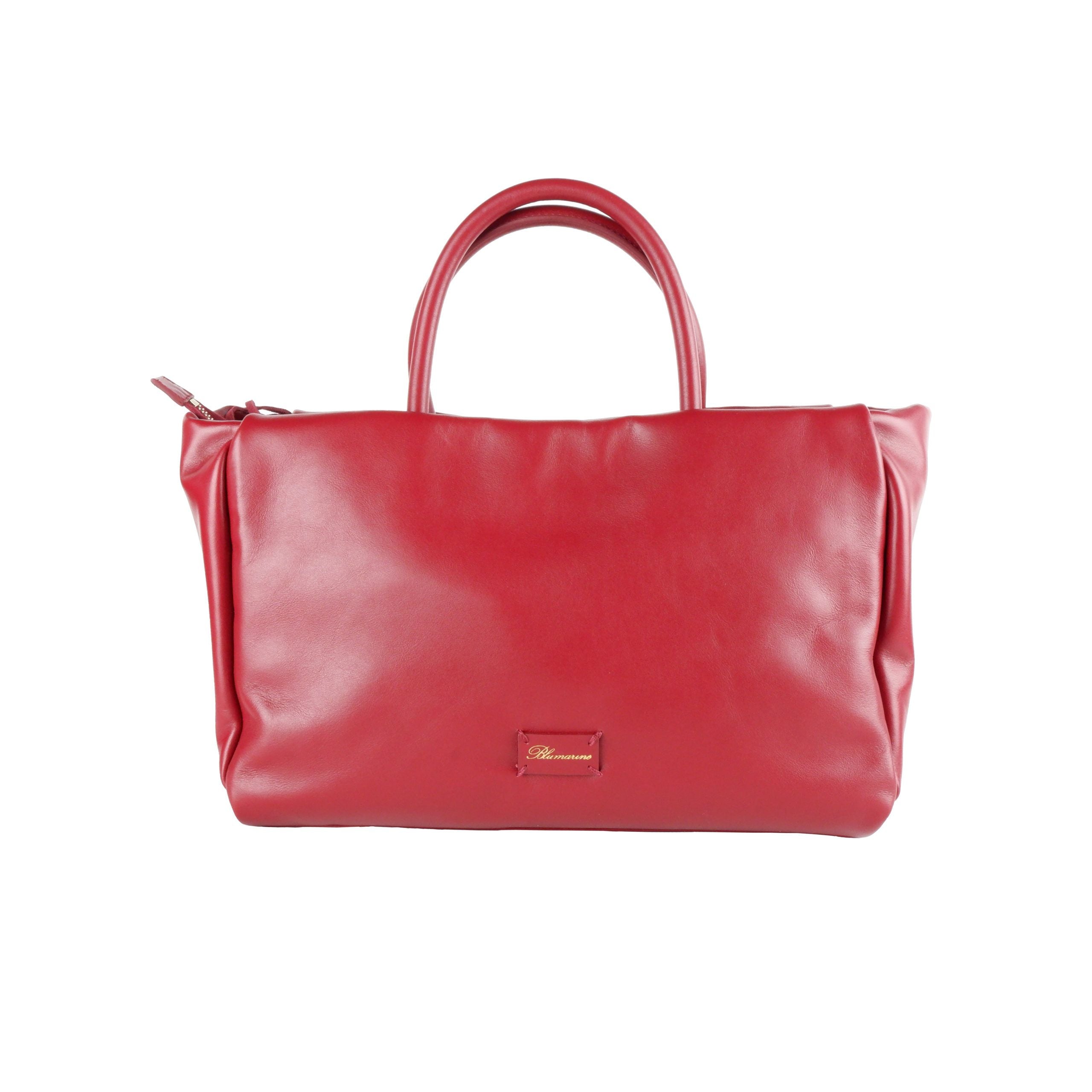 Blumarine Red Calfskin Handbag