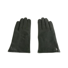 Cavalli Class Green Leather Di Lambskin Glove