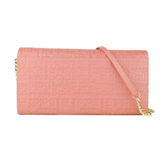 Baldinini Pink Calfskin Crossbody Bag