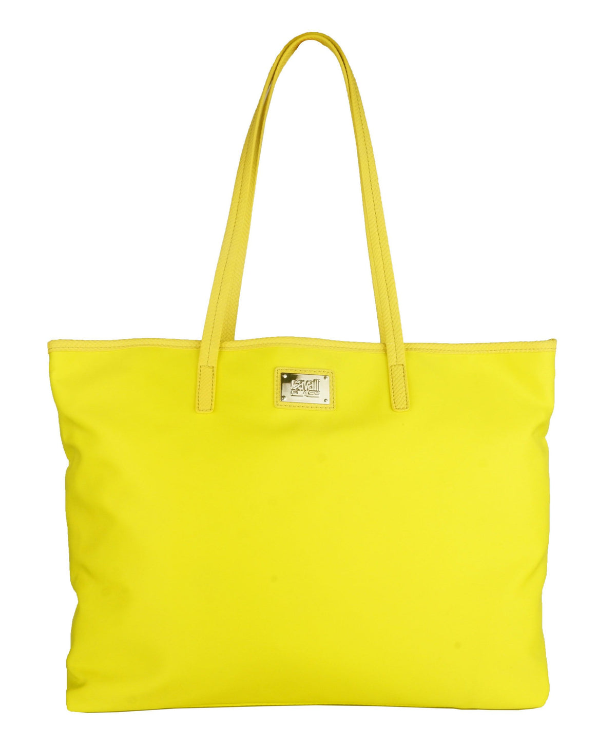 Cavalli Class Yellow Polyurethane Shoulder Bag