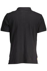 Timberland Sleek Black Polo Shirt with Emblem