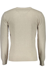 U.S. POLO ASSN. Beige Slim Wool-Cashmere Blend Sweater